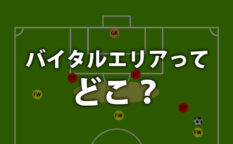 サッカー用語　バイタルエリアってどこ？