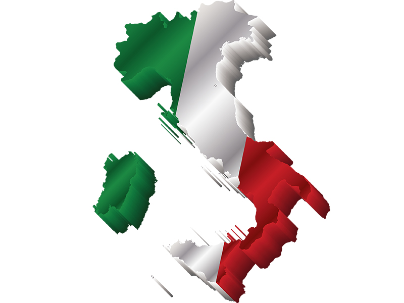 イタリア国旗　国の形