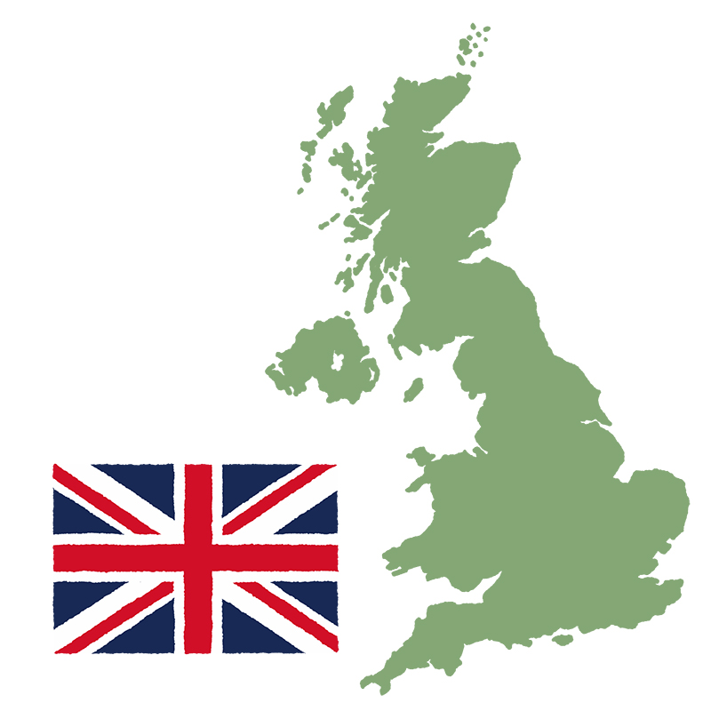 イギリス国旗　国の形