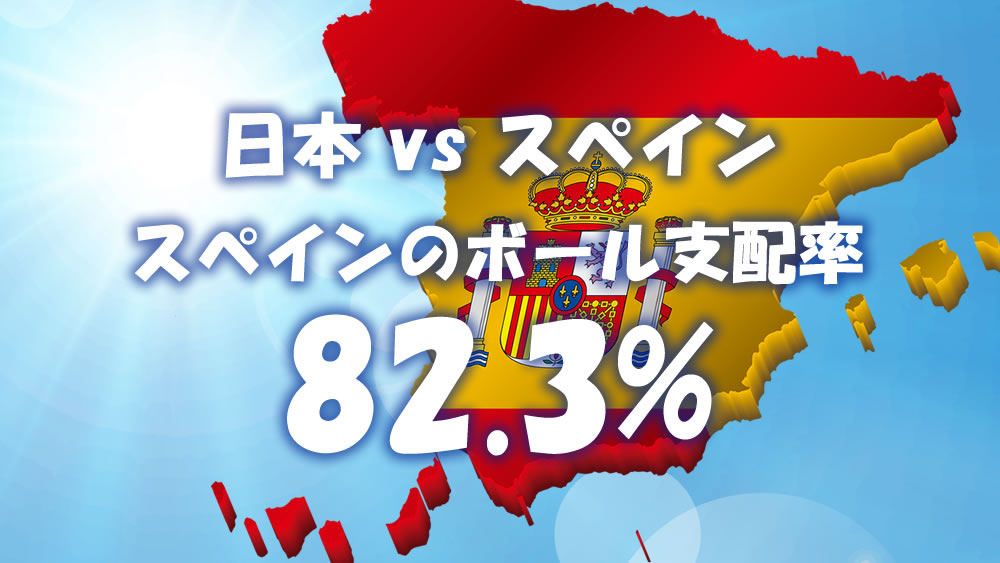 W杯日本決勝t進出 スペインのボール支配率はなんと 3 圧倒的なボールポゼッションはさすが 子どものサッカー応援ブログ