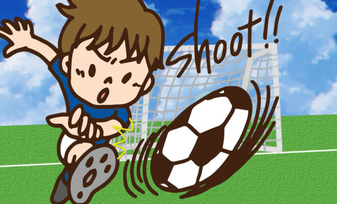 中学1年生の息子　サッカー試合で初ゴール
