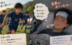 中学2年ジュニアユース　合宿後に高熱