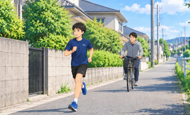 中学2年生　ケガ明けのランニング