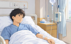 中学二年　回盲部リンパ節炎で入院